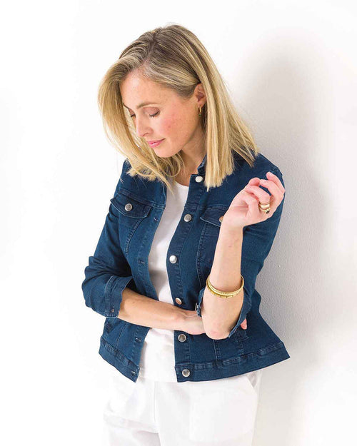 Ladies Western Style Denim Jacket - The Classic Boutique