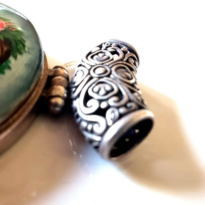 Lady in Blue with Rose Hand Painted Russian Miniature BuyRussianGifts Store