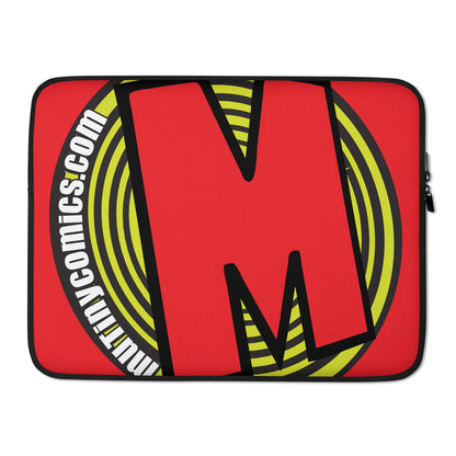 Laptop Sleeve, MUTINY Hypno Logo Mutiny Comics & Coffee Online