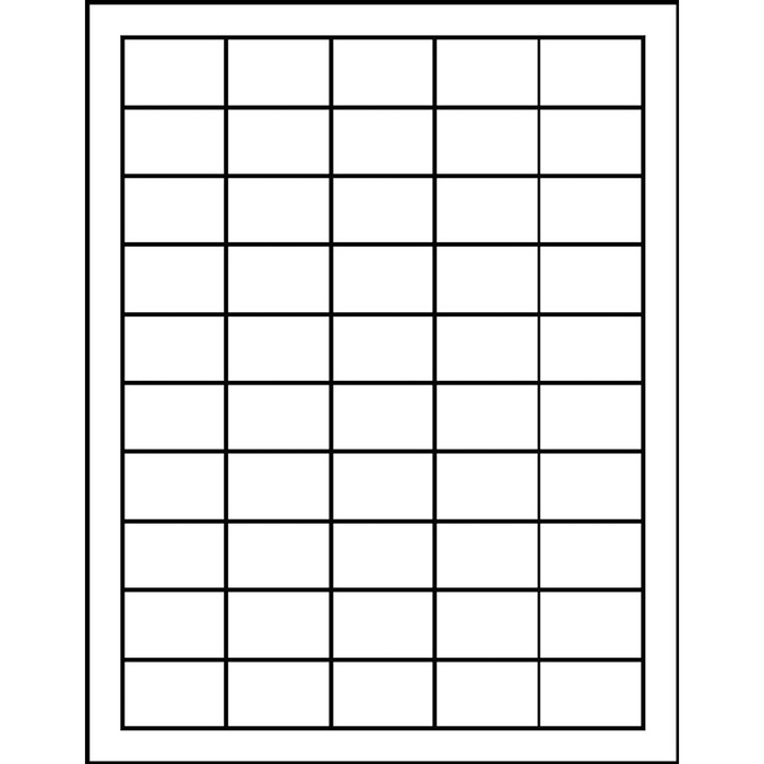 Laser/Inkjet 1" x 1 1/2"" White UPC Labels - 5000/Box