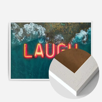21x30cm | 8¼ x 11¾in / White Wood Frame