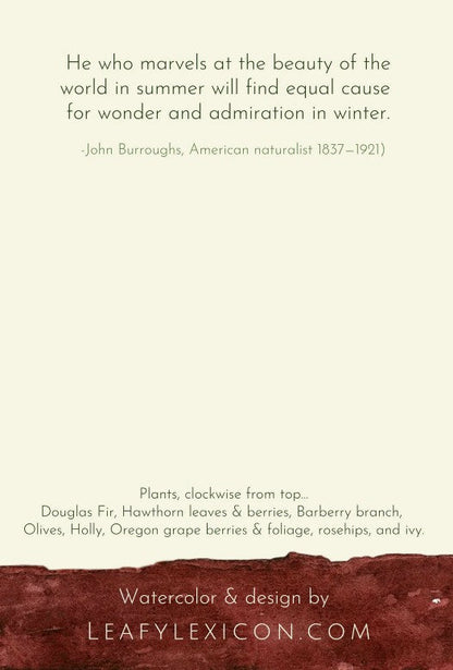 Leafy Lexicon Greeting Card