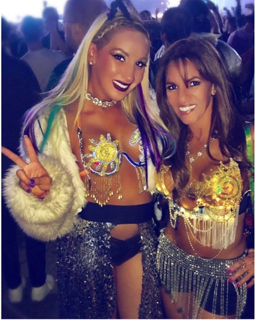 LED Sun and Moon Samba Rave Carnival top