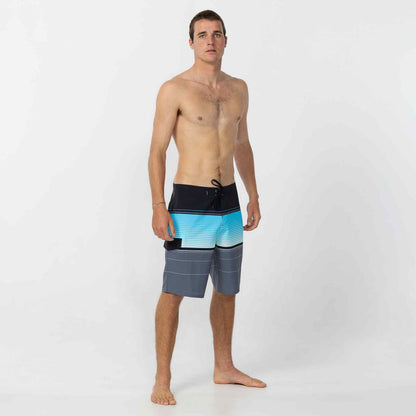 Lennox Stripe 21" Boardshort - Black