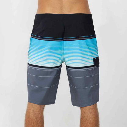 Lennox Stripe 21" Boardshort - Black