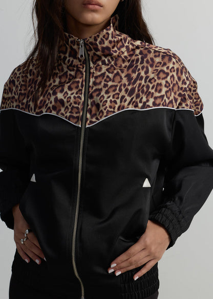 LEOPARD PANEL WESTERN JACKET