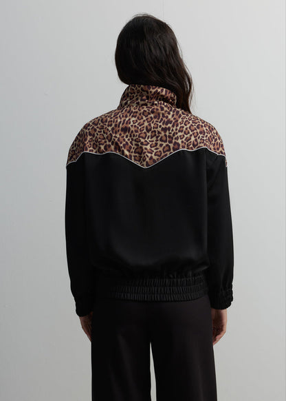 LEOPARD PANEL WESTERN JACKET