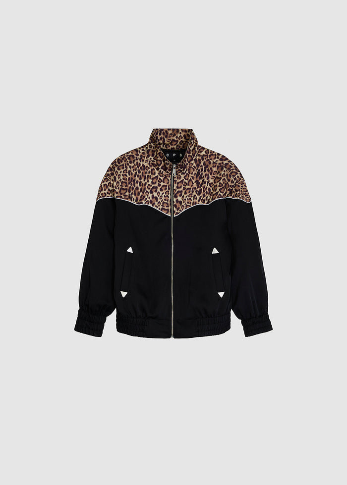 LEOPARD PANEL WESTERN JACKET