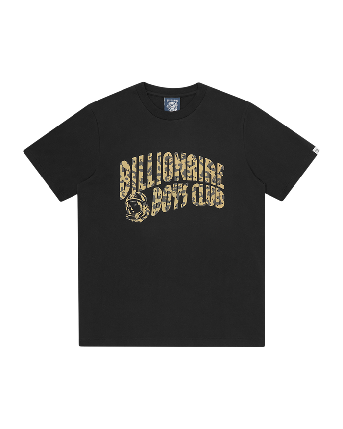 Leopard Print Arch Logo T-Shirt