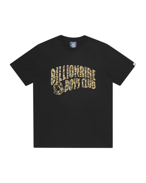 Leopard Print Arch Logo T-Shirt