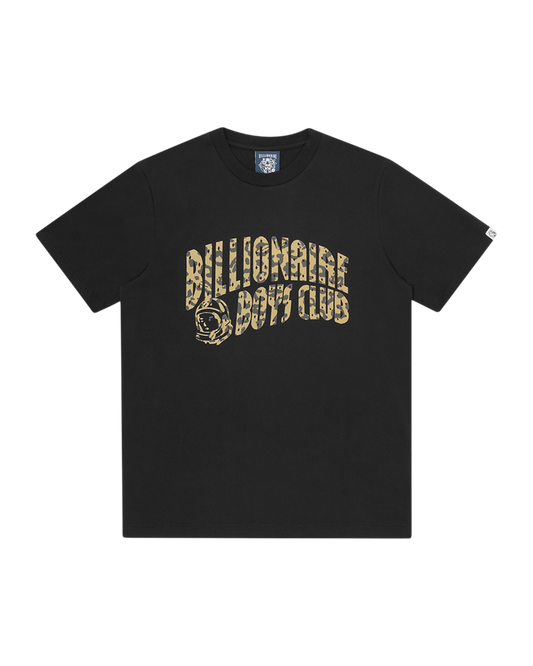 Leopard Print Arch Logo T-Shirt