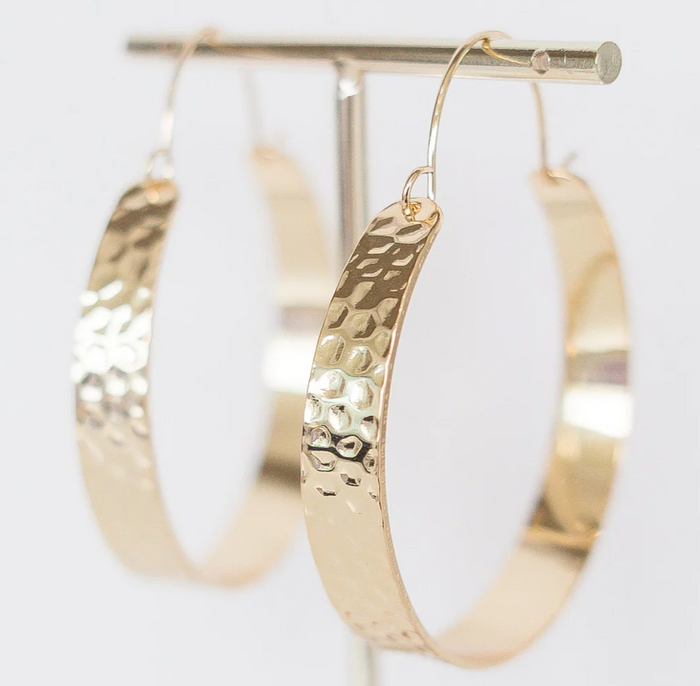 Leslie Curtis Boston Hoop Earrings