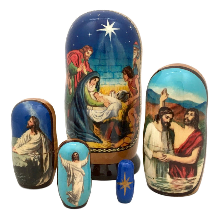 Nativity nesting dolls