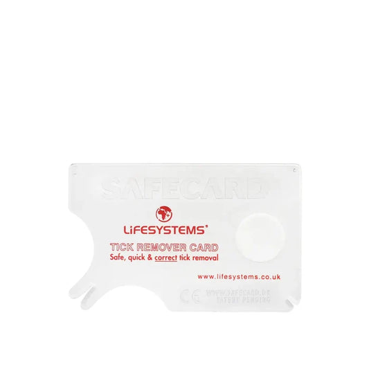 Lifesystems tick remover card on a white background