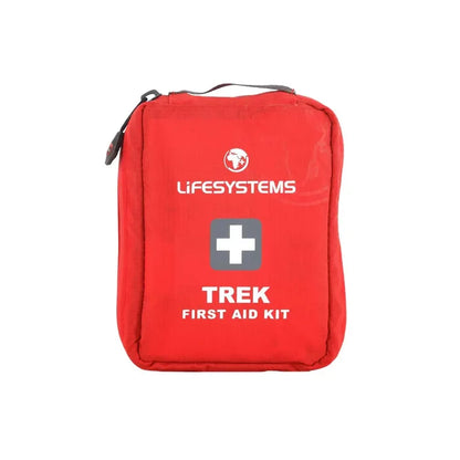 Lifesystems Trek First Aid Kit shown from the front on a white background