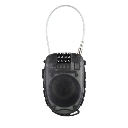 Lifeventure 4 Dial Combination Cable Lock rear view on a white background