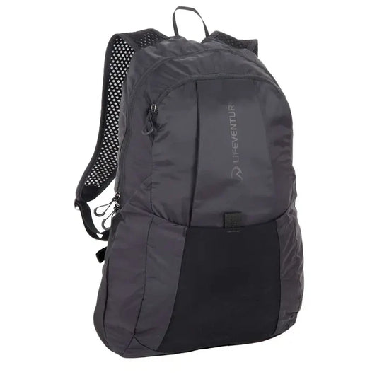 Lifeventure Packable Backpack 25 Litres in black on a white background
