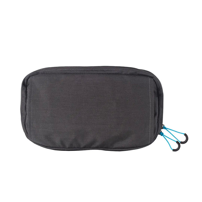Rear detail of a Lifeventure RFiD travel belt pouch with the waist belt stowed