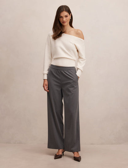 Liliana Elastic Pinstripe Pants Forever New