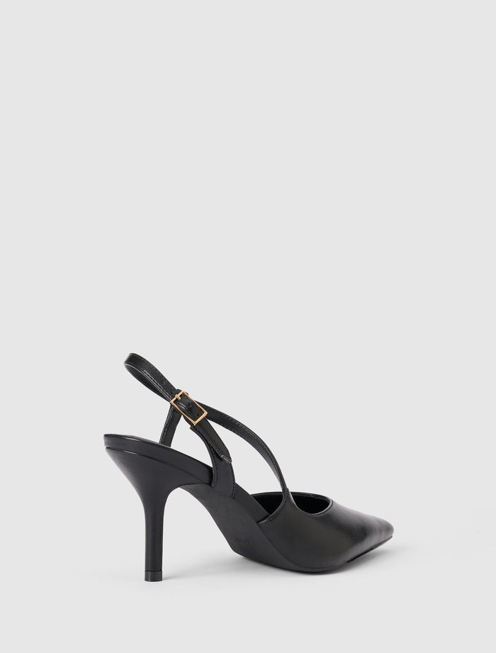 Lisa Asymmetrical Strapping Detail Court Heel Forever New
