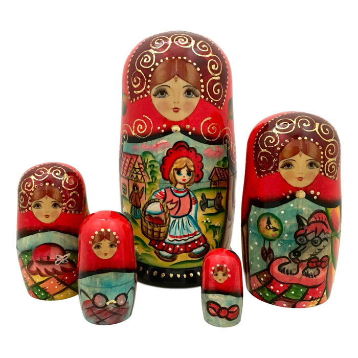 Kids storyteller nesting dolls