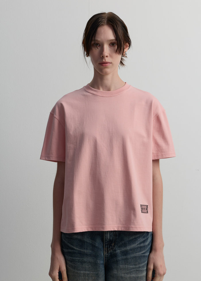 LOGO LACE BACK-GRAPHIC TEE