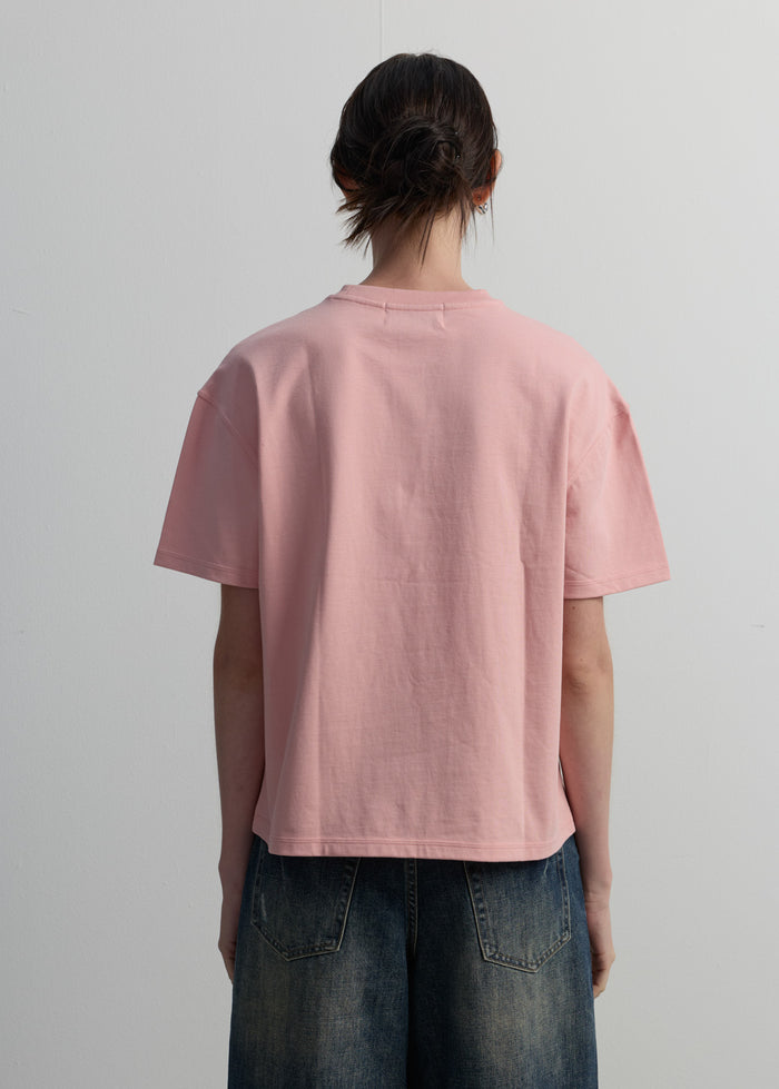 LOGO LACE BACK-GRAPHIC TEE