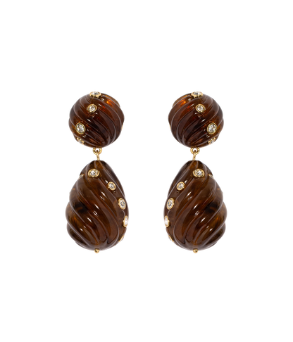 Loren Hope - Raeni Drop Earrings in Tortoise