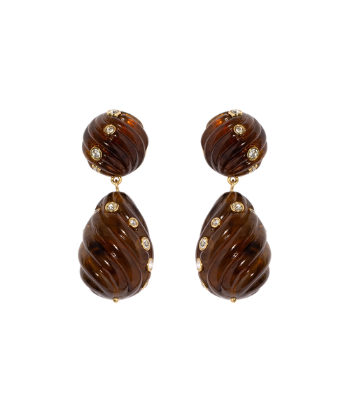 Loren Hope - Raeni Drop Earrings in Tortoise