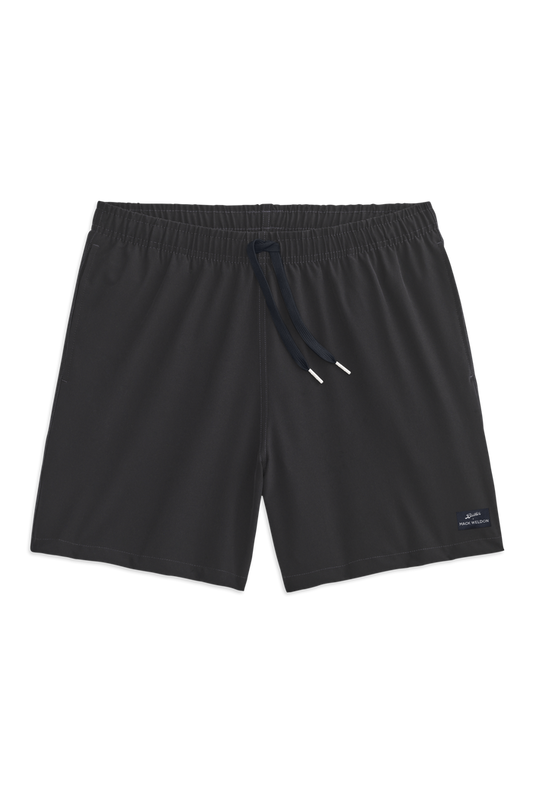 Front view of Bather Swim suit in Black
