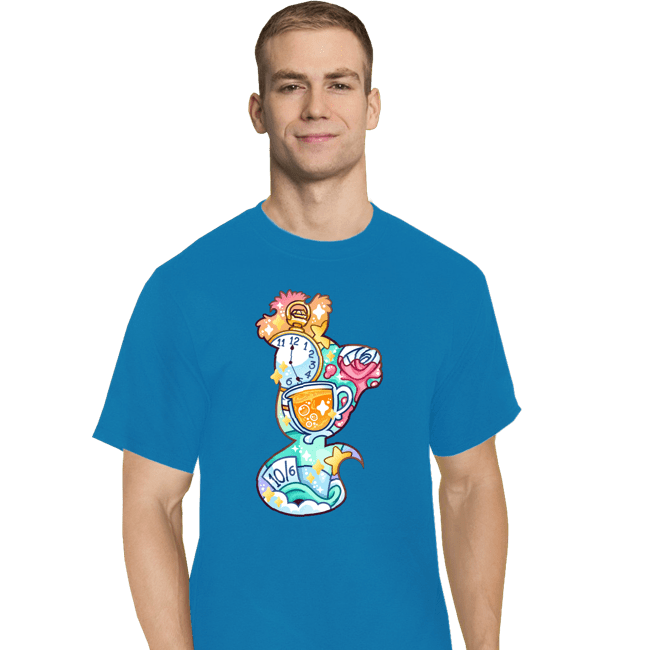 Shirts T-Shirts, Tall / Large / Royal Blue Magical Silhouettes - Cheshire Cat