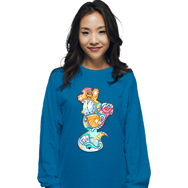 Long Sleeve Shirts, Unisex / Small / Sapphire