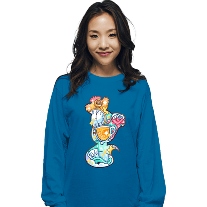 Long Sleeve Shirts, Unisex / Small / Sapphire