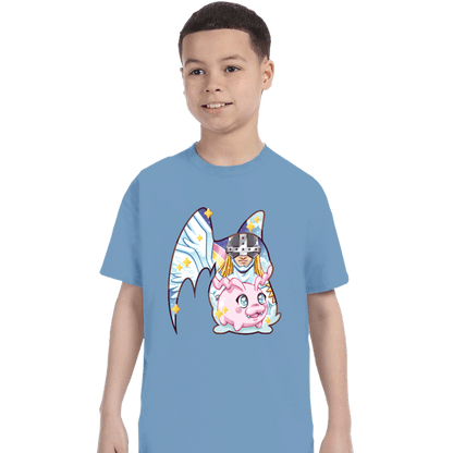 Shirts T-Shirts, Youth / XS / Powder Blue Magical Silhouettes - Patamon