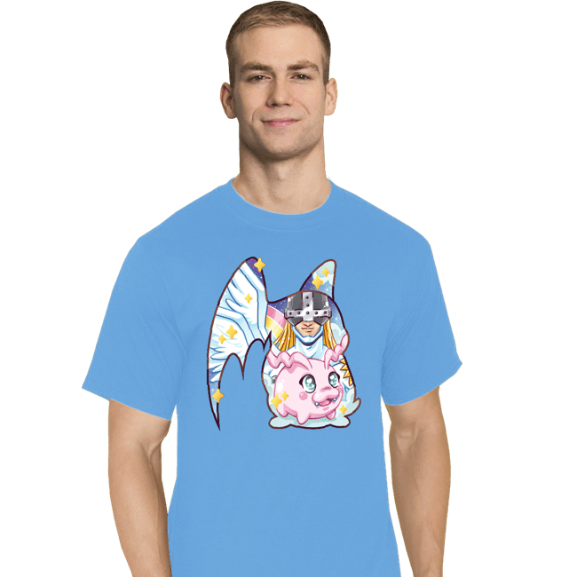 Shirts T-Shirts, Tall / Large / Royal Blue Magical Silhouettes - Patamon