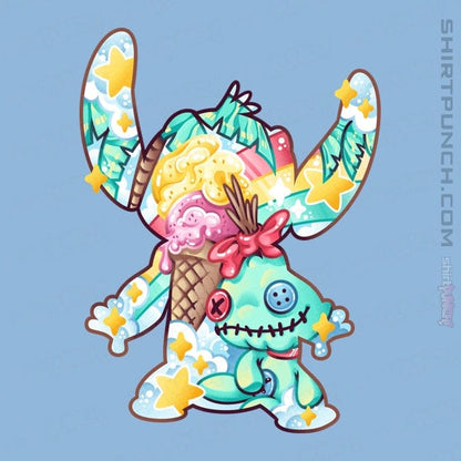 Shirts Magnets / 3"x3" / Powder Blue Magical Silhouettes - Stitch