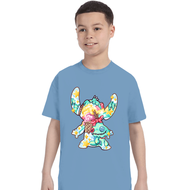 Shirts T-Shirts, Youth / XS / Powder Blue Magical Silhouettes - Stitch