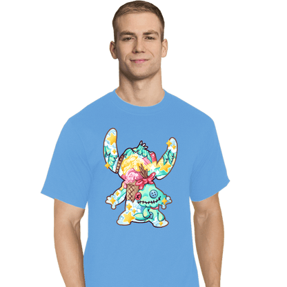 Shirts T-Shirts, Tall / Large / Royal Blue Magical Silhouettes - Stitch