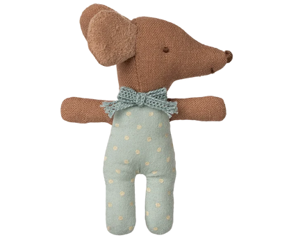 Maileg Winter Sleepy Wakey Baby Mouse in Matchbox in Blue