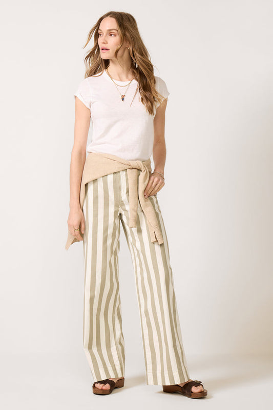 Maker Wide Leg Stripe Pant