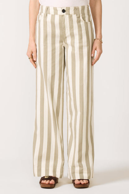 Maker Wide Leg Stripe Pant