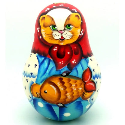 Mama Cat with Fish Roly Poly