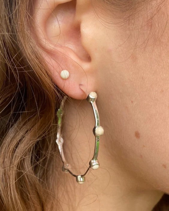 Mammoth Ivory Mariella Hoops