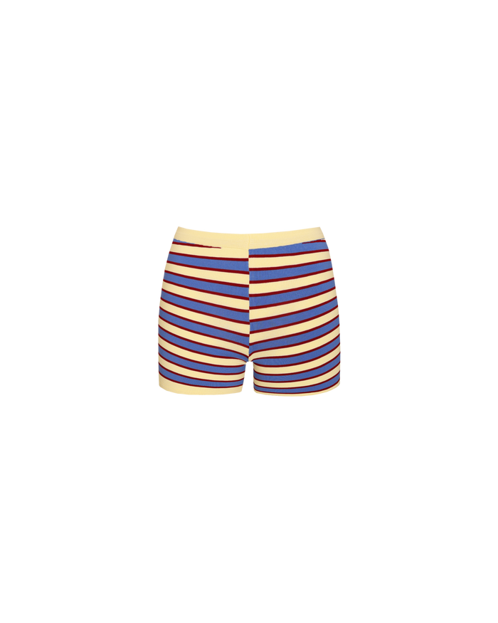 MARLA SHORTS BUTTER MERLOT STRIPE
