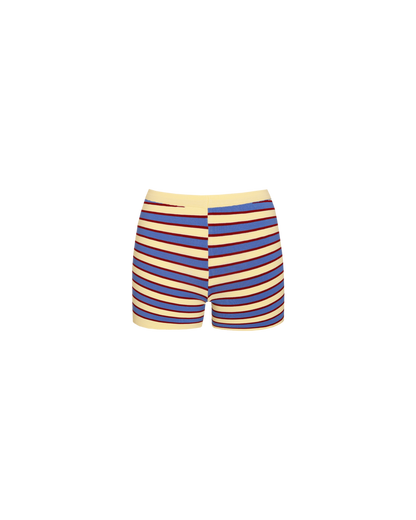 MARLA SHORTS BUTTER MERLOT STRIPE
