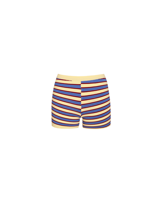 MARLA SHORTS BUTTER MERLOT STRIPE