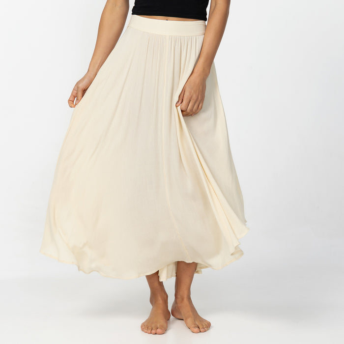 Marnie Solid Skirt - Tapioca