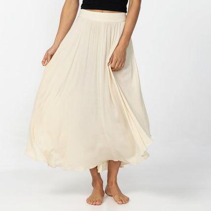 Marnie Solid Skirt - Tapioca