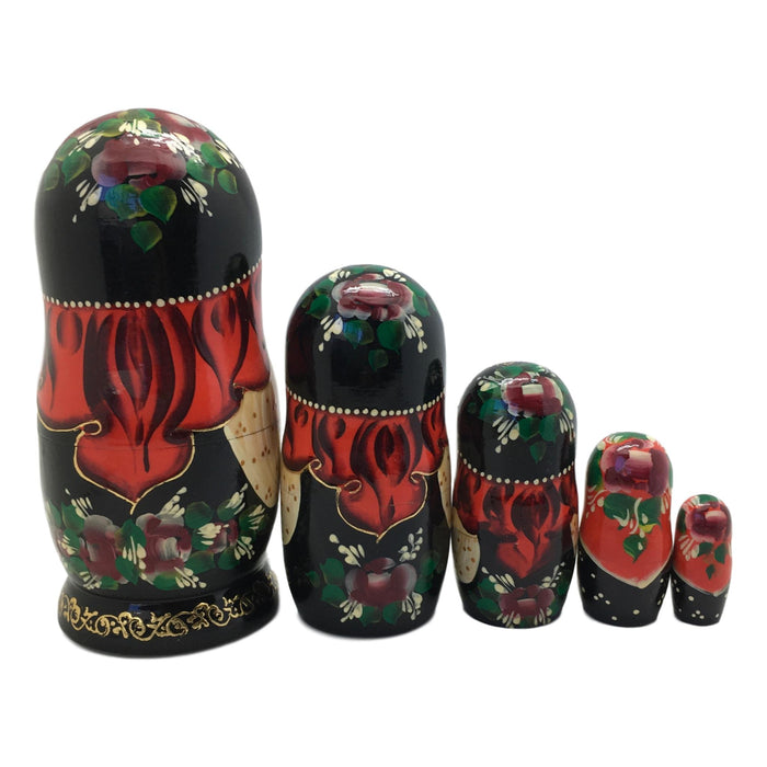 Russian stacking dolls Masha and bear