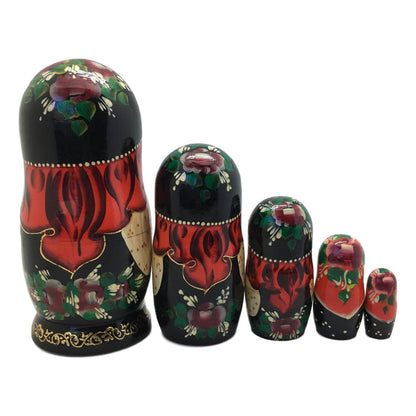 Russian stacking dolls Masha and bear
